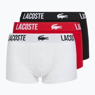 Боксерки чоловічі Lacoste 5H2393 3 pack black/red/white