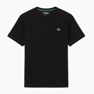 Футболка тенісна чоловіча Lacoste TH0003 black/lamb's lettuce