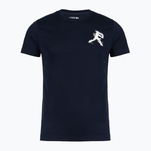 Футболка чоловіча + Кепка Lacoste TH1044 navy blue/white
