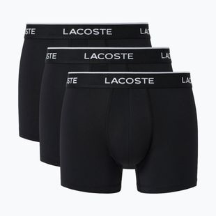 Боксерки чоловічі Lacoste 5H3202 Microfibra Negro 3 pack black