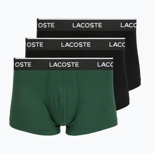 Боксерки чоловічі Lacoste 5H1300 3 pack black/green