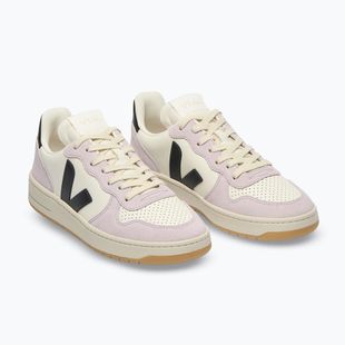 Взуття жіноче VEJA V-10 Prime Leather pure/black/parme