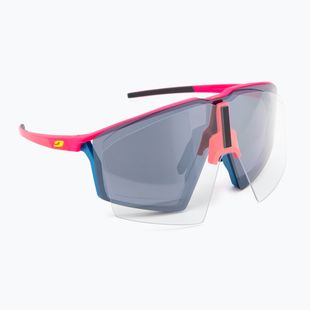 Сонцезахисні окуляри Julbo Edge Spectron 3 флуоресцентні рожеві/сині/сріблясті зі спалахом