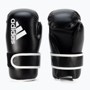 Рукавиці боксерські adidas Point Fight Adikbpf100 чорно-білі ADIKBPF100