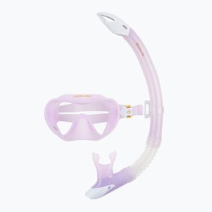 Маска Aqualung Combo Nabul + набір для підводного плавання червоний/білий