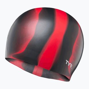 Шапочка для плавання TYR Multi-Color Silicone black/red