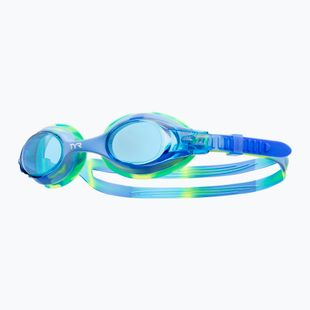 Окуляри для плавання дитячі TYR Swimple Tie Dye Non-Mirrored blue/blue/green