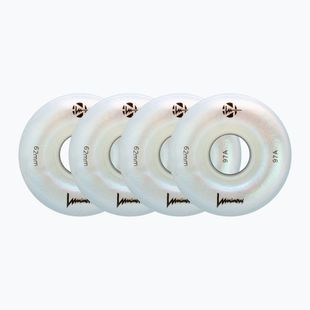 Колеса для роликів FR Skates Luminous Led Quad Wheel 62mm/97A X4 white pearl