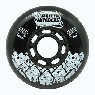 Колеса для роликів FR Skates Street Invaders Wheels 80mm/84A X4 black/black