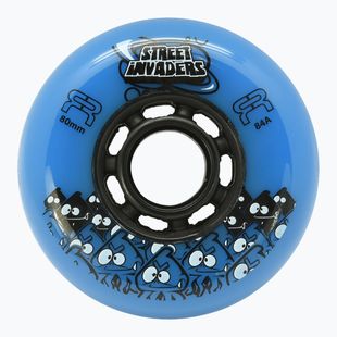 Колеса для роликів FR Skates Street Invaders Wheels 80mm/84A X4 blue/black