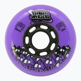 Колеса для роликів FR Skates Street Invaders Wheels 80mm/84A X4 purple/black