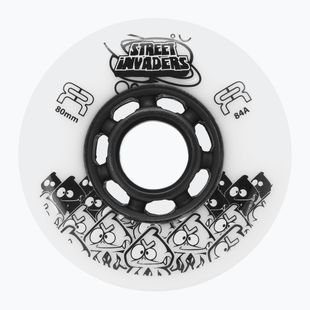 Колеса для роликів FR Skates Street Invaders Wheels 80mm/84A X4 white/black