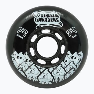 Колеса для роликів FR Skates Street Invaders Wheels 84mm/84A X4 black/black