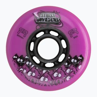 Колеса для роликів FR Skates Street Invaders Wheels 80mm/84A X4 pink/black