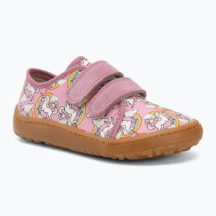 Взуття барефоот дитяче Froddo Canvas white/pink