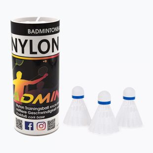 Волани для бадмінтону Sunflex Nylon 3XW 3 шт. білі 53558