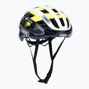 Шолом велосипедний ABUS AirBreaker Movistar Team 24 navy/yellow/white