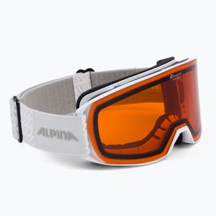 Маска лижна Alpina Nakiska white matt/orange 7281111