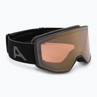 Окуляри гірськолижні Alpina Venet QV black matt/gold