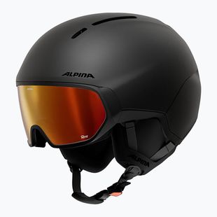 Шолом лижний Alpina Vizzard Q-Lite black matte
