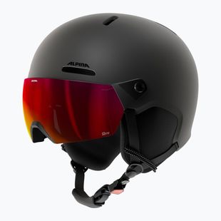 Шолом лижний дитячий Alpina Zupo 2 Visor Q-Lite black matte