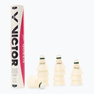 Волани для бадмінтону VICTOR Queen 12 шт. білі 101006