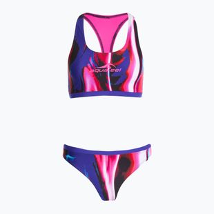 Купальник роздільний жіночий aquafeel Racerback blue pink flames