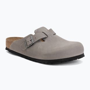 Шльопанці BIRKENSTOCK Boston Soft Footbed Oiled Leather Regular iron