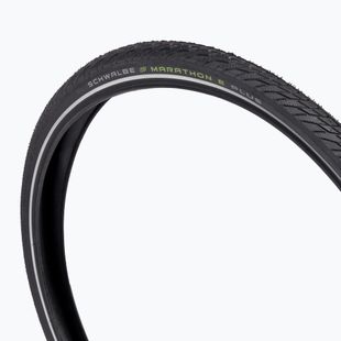 Велосипедна шина SCHWALBE Marathon E-Plus Smart Dualguard Addix E дротова чорна з рефлекторним покриттям