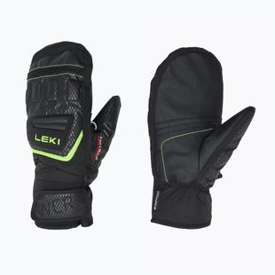 Рукавиці гірськолижні дитячі LEKI WCR Team 3D Junior Mitt black/ ice lemon