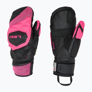 Рукавиці гірськолижні жіночі LEKI WCR Venom SL 3D Mitt black/ pink