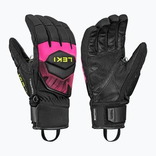 Рукавиці лижні LEKI WCR Core TR black/neon pink/neon yellow
