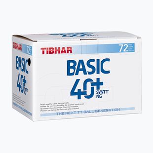 М'ячі для настільного тенісу Tibhar Basic 40+ SYNTT NG 72 шт білі