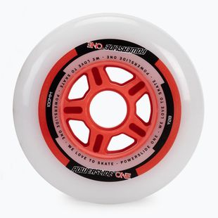 Колеса для роликових ковзанів з підшипниками Powerslide PS One Spacer/Bearings 100mm/82A 8 шт. білі 905302