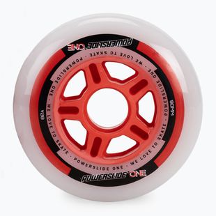 Колеса для роликових ковзанів з підшипниками Powerslide PS One Spacer/Bearings 8 шт. 90mm/82A білі 905304