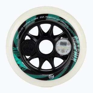 Колеса для роликових ковзанів Powerslide Graphix Left білі 905344