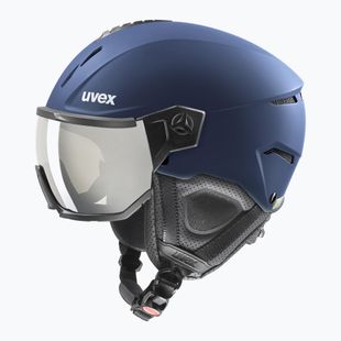 Шолом гірськолижний UVEX Instinct Visor navy matt/mirror silver/smoke