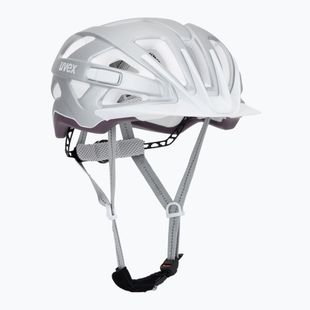 Шолом велосипедний UVEX City Active silver/plum matt