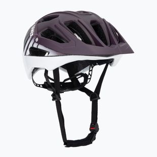 Шолом велосипедний UVEX Quatro CC plum/white matt