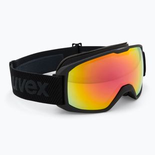 Окуляри лижні UVEX Xcitd V black matt/mirror rainbow clear