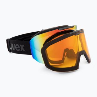Окуляри лижні UVEX Evidnt Attract V + case black matt/mirror rainbow clear