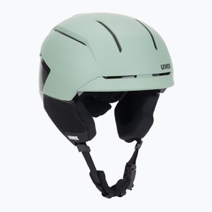 Шолом гірськолижний UVEX Levitate MIPS oxid green/black matt