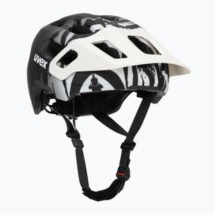 Шолом велосипедний дитячий UVEX React Jr white/black matt
