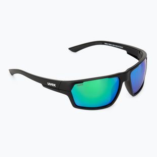 Окуляри сонцезахисні UVEX Sportstyle 233 P black matt / mirror green