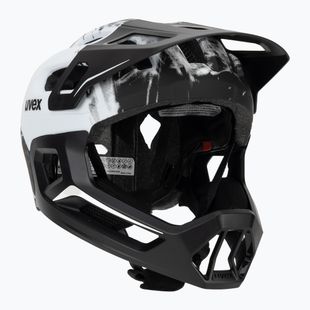 Шолом велосипедний дитячий UVEX React Fullface Jr black/white matt