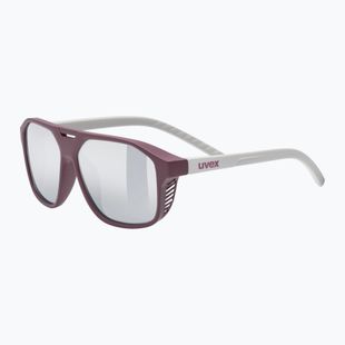Окуляри сонцезахисні дитячі UVEX Cosmic Jr cranberry/grey matt/mirror silver