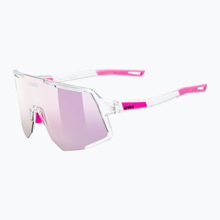 Окуляри сонцезахисні UVEX Sequenze clear/mirror pink