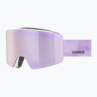 Окуляри лижні UVEX Ignite FM S3 white matt/mirror rose
