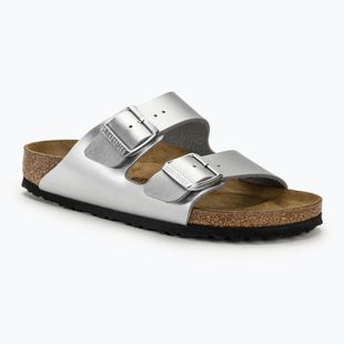 Жіночі шльопанці BIRKENSTOCK Arizona BF Narrow сріблясті