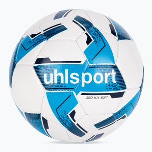 М'яч футбольний uhlsport Lite Soft 350 white/cyan/navy розмір 5